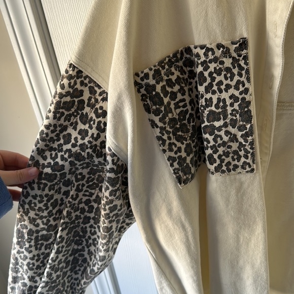 Cheetah jean jacket - Picture 3 of 4